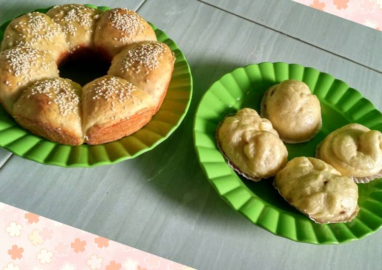 Bahan-bahan Roti oven+bakpow kukus no ulen,no telur,no mixer yang nikmat dan Mudah Dibuat