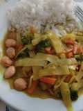 Verduras al curry vegano