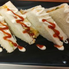 Coleslaw sandwiches A picture of Coleslaw sandwiches.