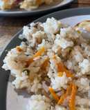 Japanese dashi seasoned rice in instant pot - Takikomi Gohan 🍚🇯🇵