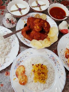 عکسی از دستور زرشک پلو با مرغ🐔
