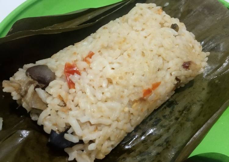 Cara Gampang Membuat Nasi pepes ati ampela yang Sempurna