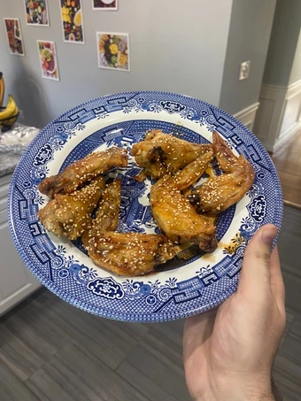 Easy Steps to Prepare Air Fried Chicken Wings (Honey Sesame and Korean Hot and Honey) the Delicious Appealing