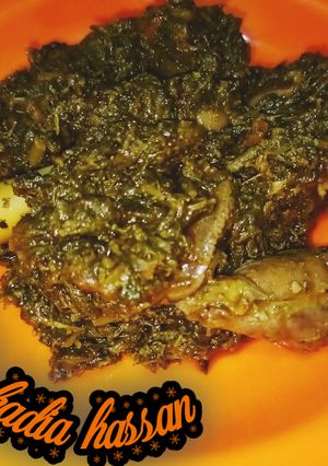 A picture of Palak gosht ❤️.