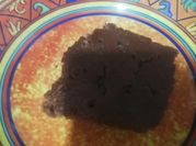 Una foto de queque de chocolate al