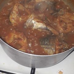 A picture of Fish stew.