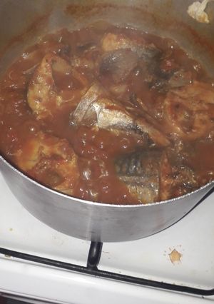A picture of Fish stew.
