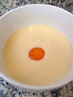 Una foto de Crema de huevo frito