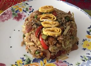 Una foto de Arroz mixto tipo oriental