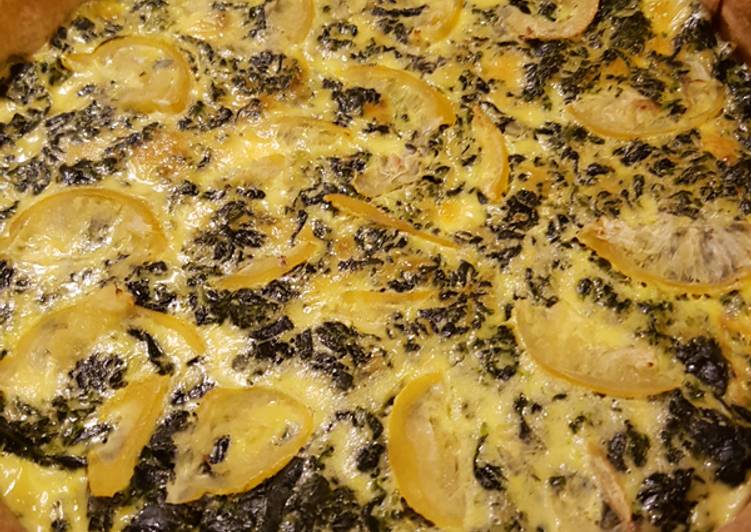 Manière simple à Préparer Parfait Tarte épinards et citron confit