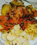 Pollo al Horno Con Vegetales