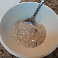 A picture of Cinnamon Raisin Rice Pudding.