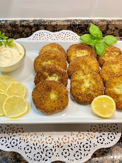 Una foto de Tortitas de calabacín y queso ricotta