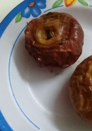 Una foto de Manzanas asadas con canela🔍