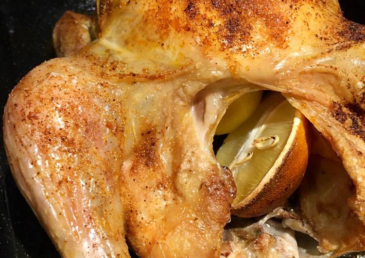 Simple Way to Prepare Speedy Lemon &amp; Paprika Roast Chicken 🍋