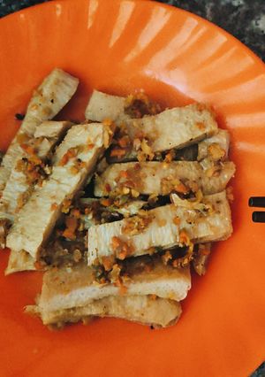 Hình của món Sườn non chay kho nghệ ngày mưa Đà Lạt.