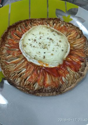 Una foto de Pizza de macrolepiota prócera
