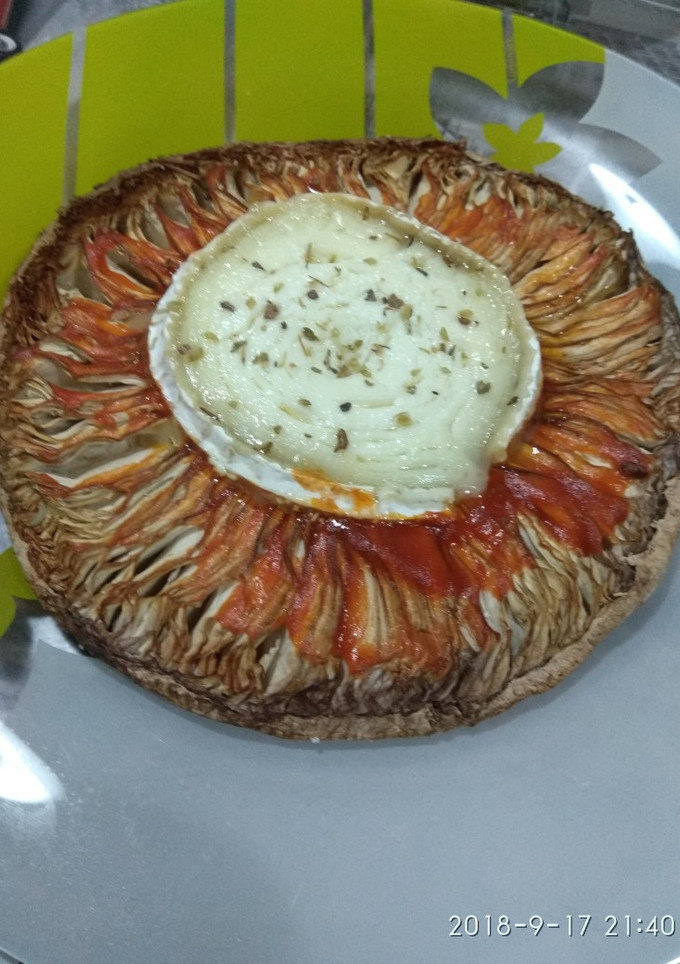 Una foto de Pizza de macrolepiota prócera