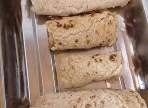 Una foto de Panqueques de avena sin huevo!!!!! Salen riquísimos!!!