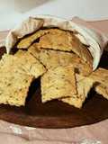 🌱 Crackers de okara de soja a las finas hierbas 🌱