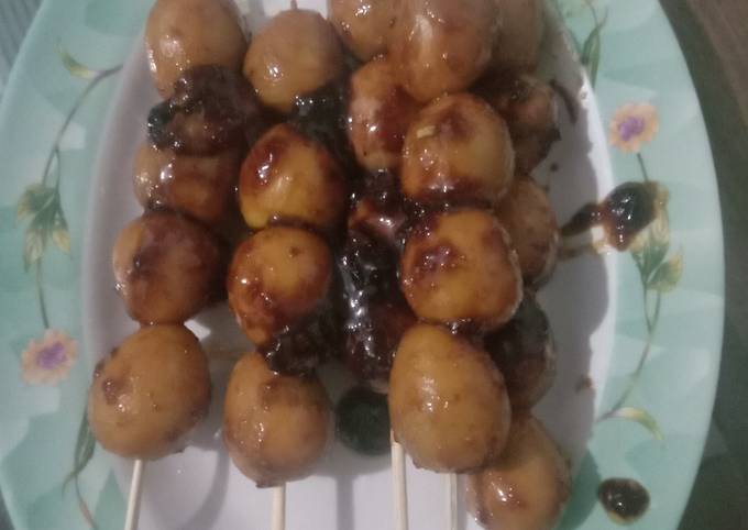 Sate Telur Puyuh Kecap Pedas