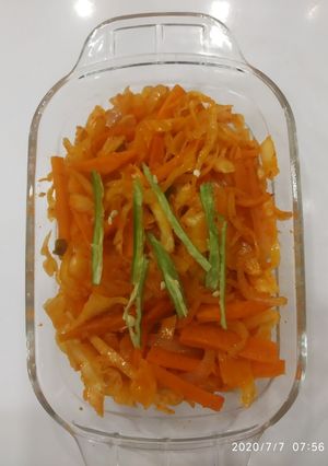 A picture of Cabbage-carrot sabzi.