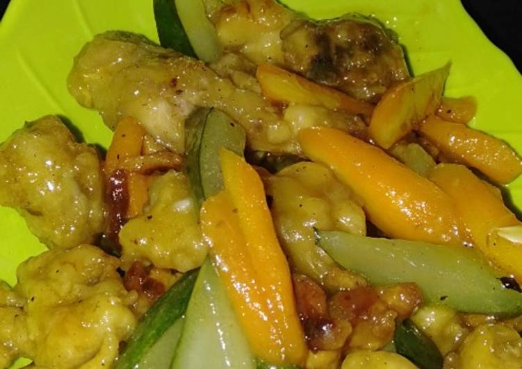 Ayam tepung saus jeruk