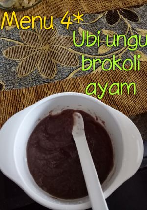 Foto resep Bubur ubi ungu MPASI 4* slow cooker