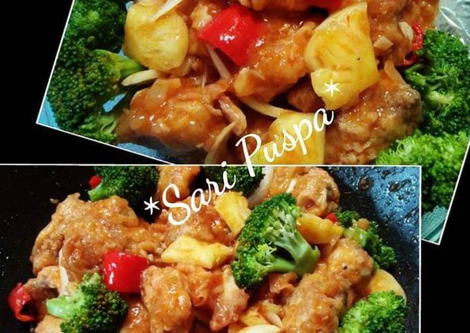 Resep KOLOKE (ayam tepung asam manis) Anti Gagal