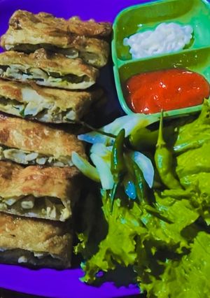 Foto resep Martabak Jamur (kulit sederhana dan praktis bikinnya)