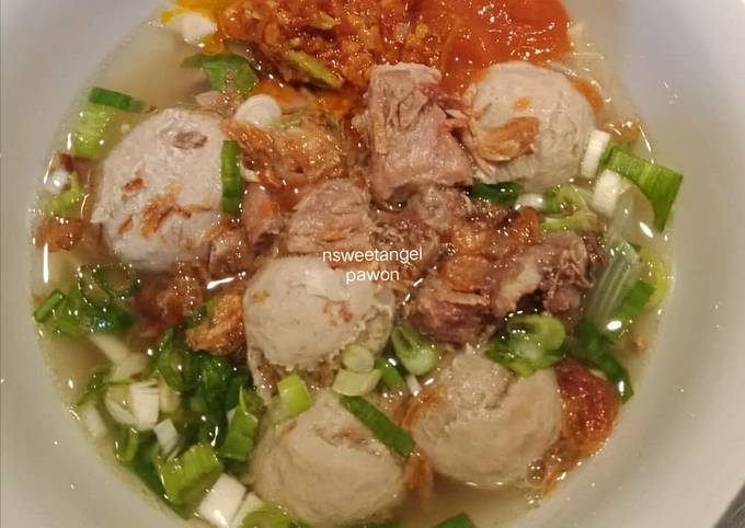 Resep Bakso Kuah Seger Full Tetelan Oleh Pawon Si Mbok Cookpad