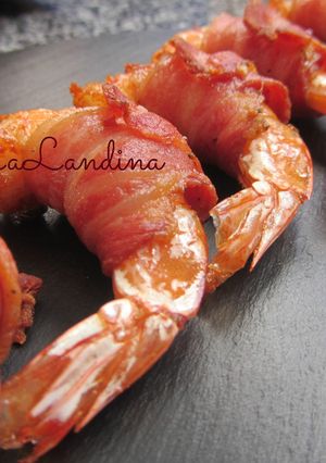 Foto principal de Pincho de langostino y bacon