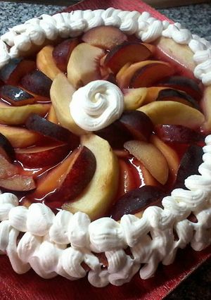 Una foto de Tarta de los duraznos