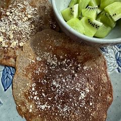 A picture of Navratri special Buckwheat Pancake.