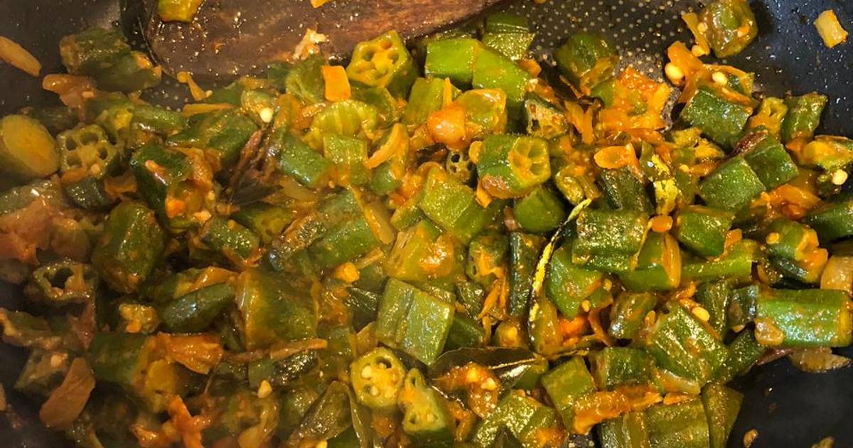 South Indian Okra curry (aka bindi curry) Recipe by vamshi vutla Cookpad