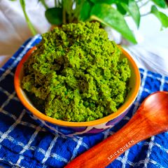 A picture of Ridge gourd / Turai Peel Chutney.