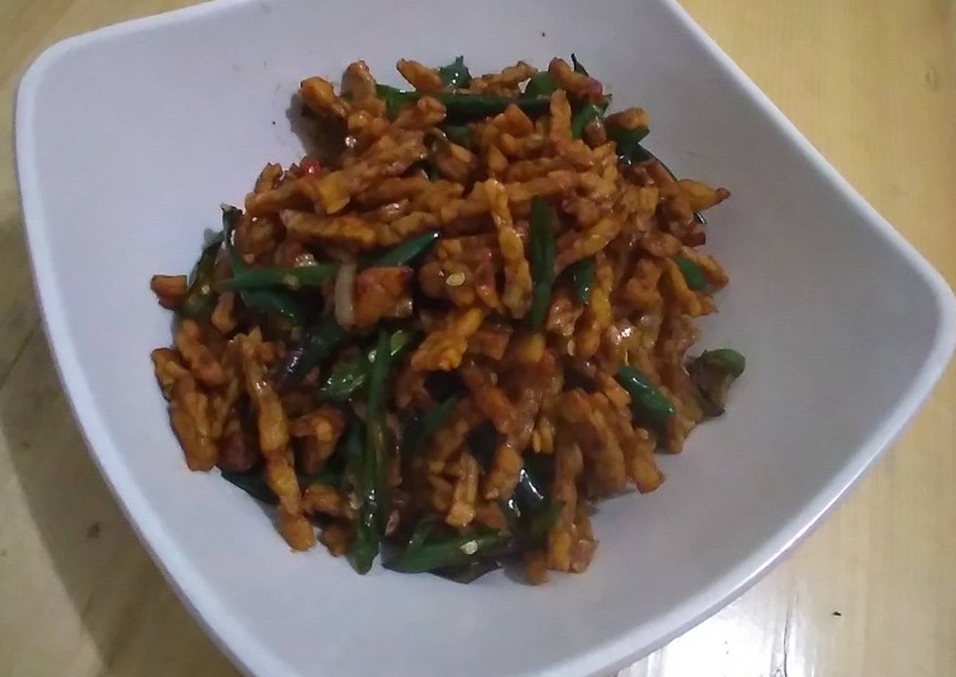Orek tempe cabe ijo