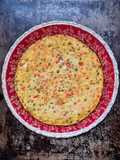 Tortilla de arvejas con cebolla y morrón 🫛