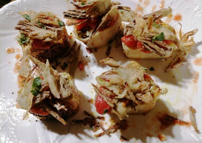 Guida passo passo a Preparare Perfetto Strudel di branzino e carciofi aromatizzato alla  curcuma