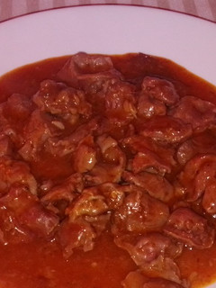 Una foto de Mollejas de pollo picantes
