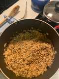 Blackened Rice-Lentil-Cheese Sandwich