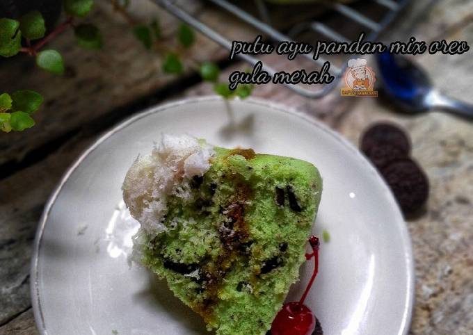 Putu Ayu Pandan mix Oreo gula merah