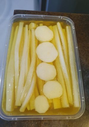 Foto resep 10. Danmuji (Acar Lobak Kuning)