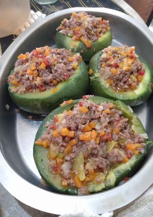 Una foto de Zapallitos rellenos
