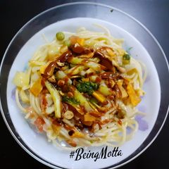 A picture of Spaghetti Khowsuey.