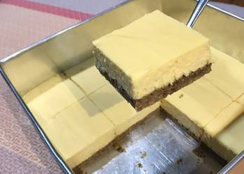 How To Making Recipe Baked Tofu Cheesecake with Oat Crust Delicious Steady