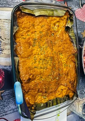 Una foto de Pastel en hoja dominicano al horno