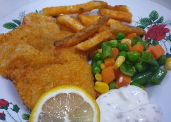 Resep Unik Fish &amp;amp; chips sauce lemon Ala Rumahan