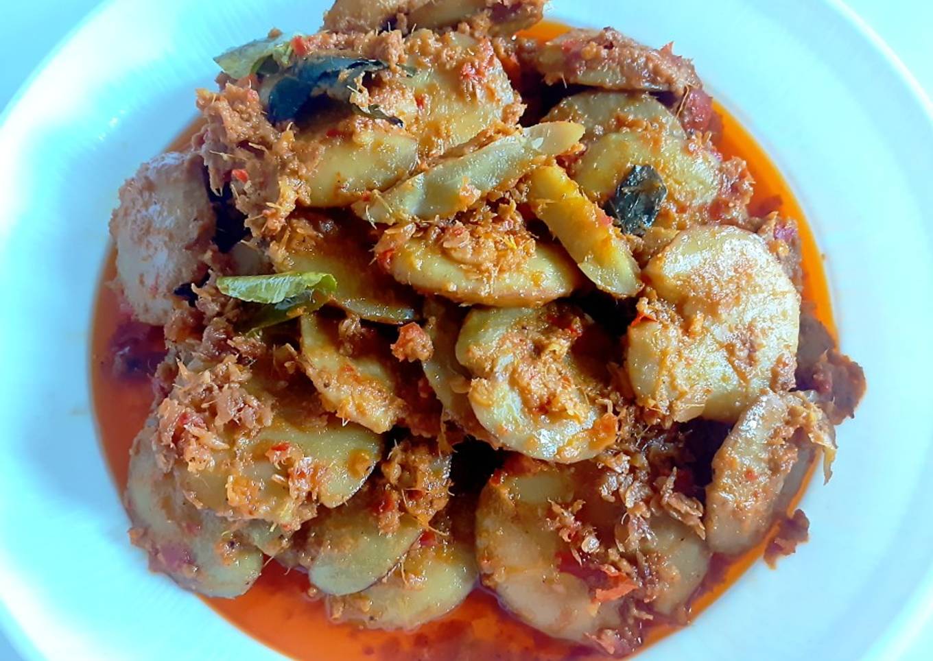 Rendang / Kalio Jengkol tabur Rebon lembut