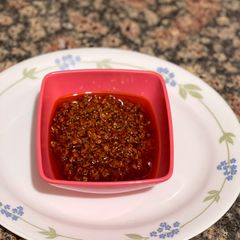 A picture of Kachche haldi ka achar fresh turmeric pickle.